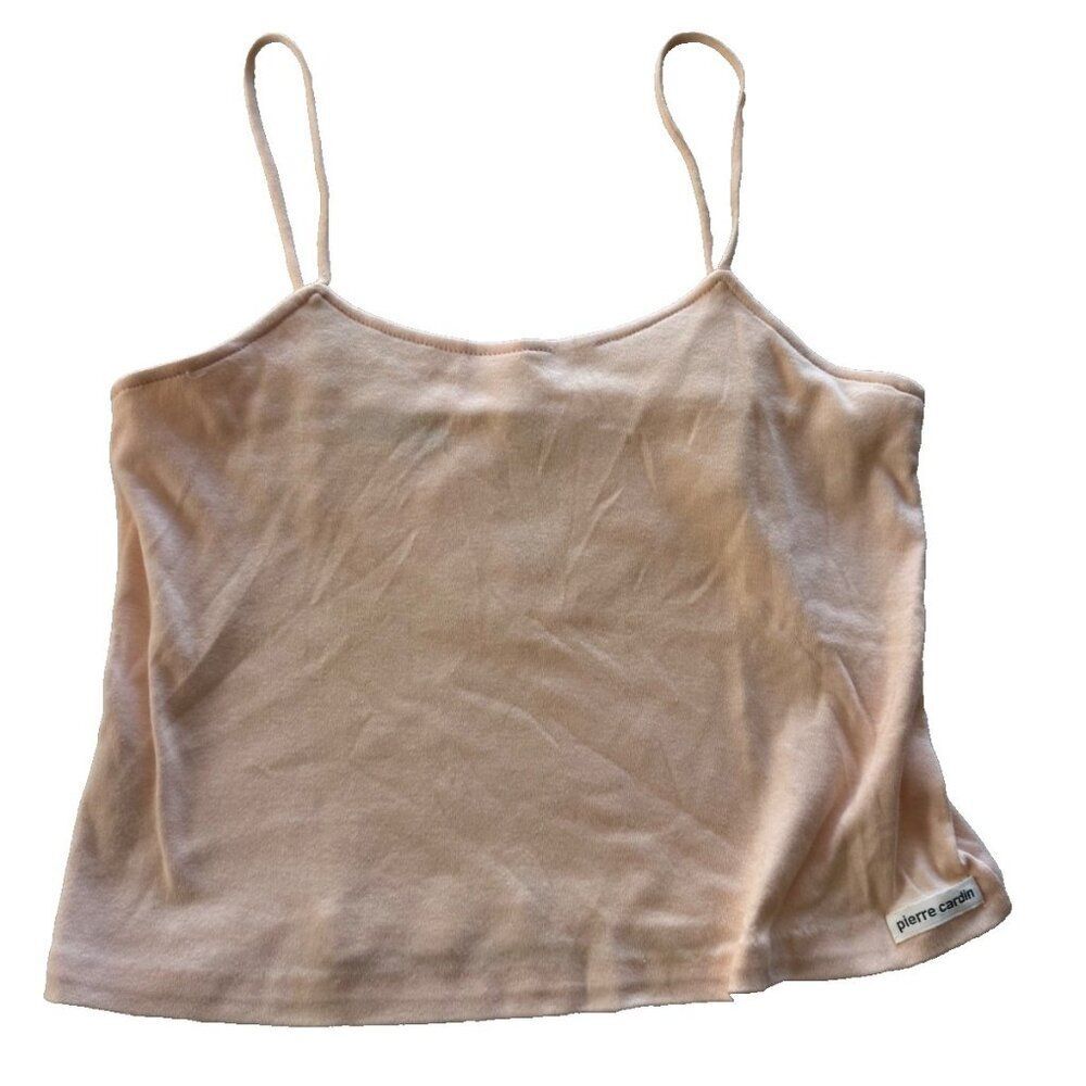 Pierre Cardin Women's Medium Peach Colored Camisole Layer Casual Y2K